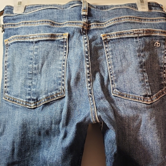 Rag & Bone Trending Skinny Blue Jeans with Authentic Distressed Look In Size 26 - Picture 6 of 9